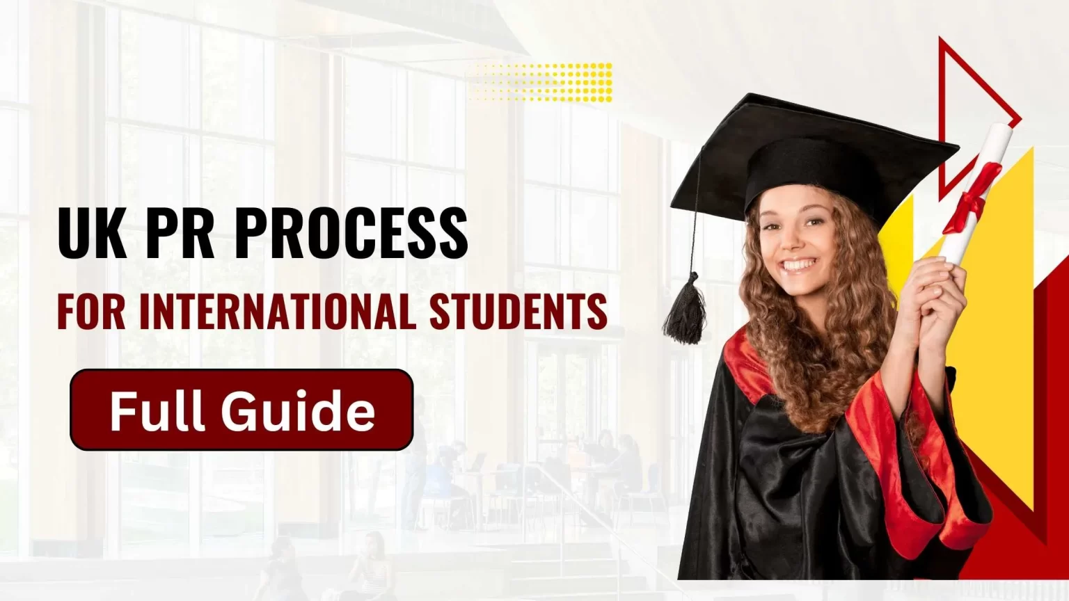 International student holding a graduation degree and looking for lodging UK PR Visa.