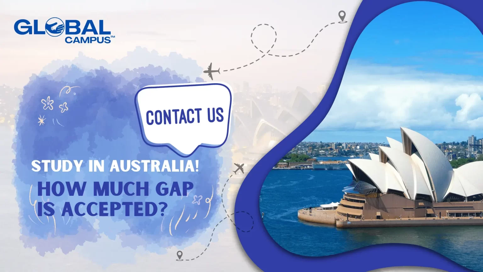 How much of the gap is accepted to study in Australia?