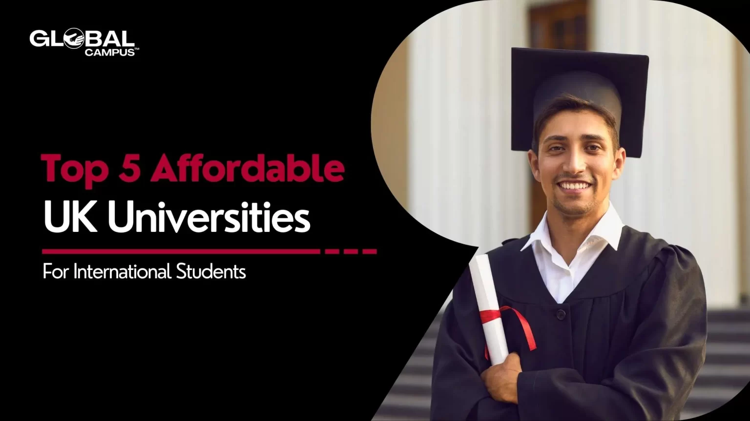 International student holding a degree from an affordable university in the UK.