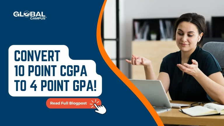 A Girl talking to someone on a laptop and explaining the Easy Formula to Convert 10 Point CGPA to 4 Point GPA