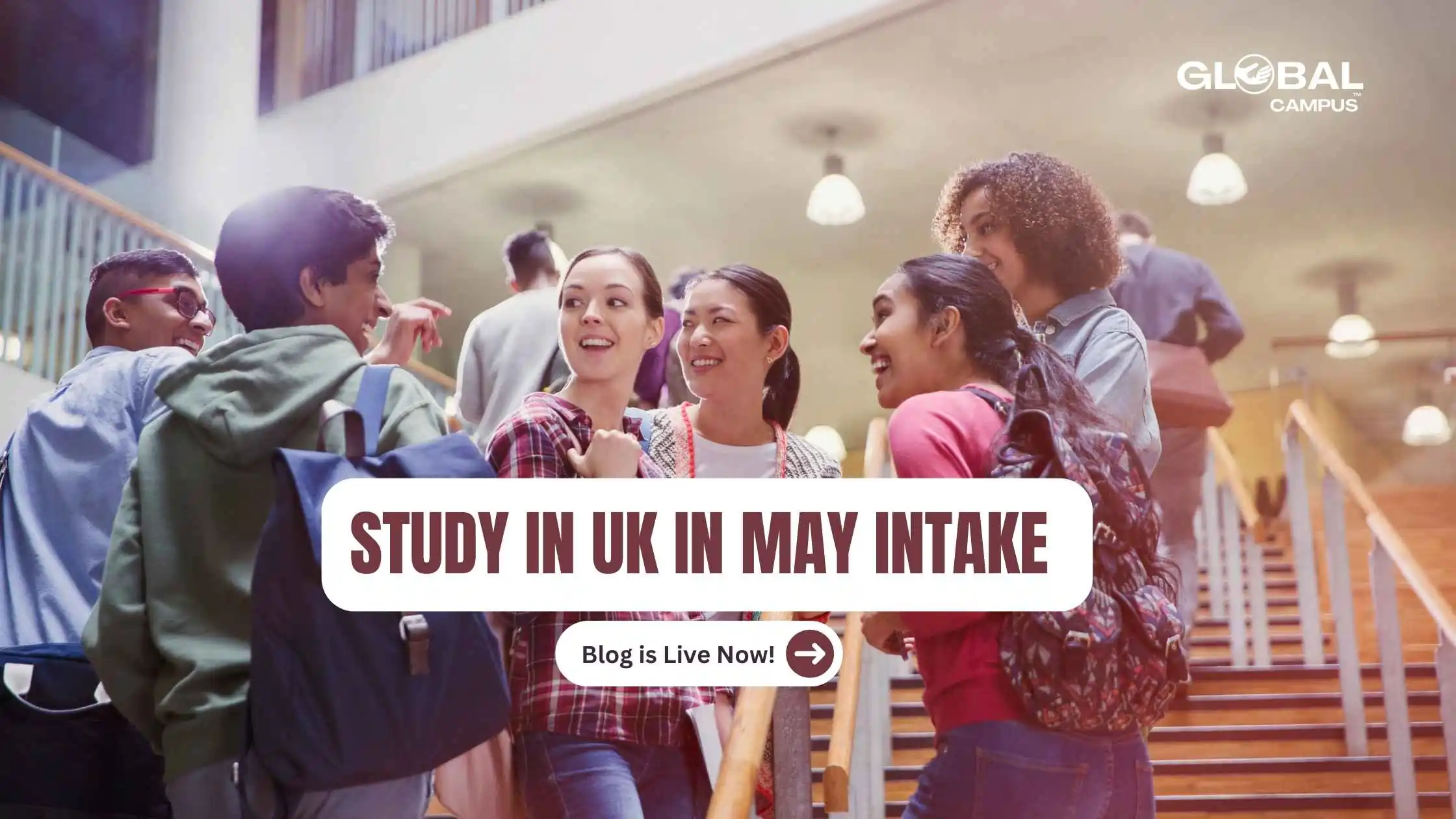 A group of students Studying in UK in May Intake.
