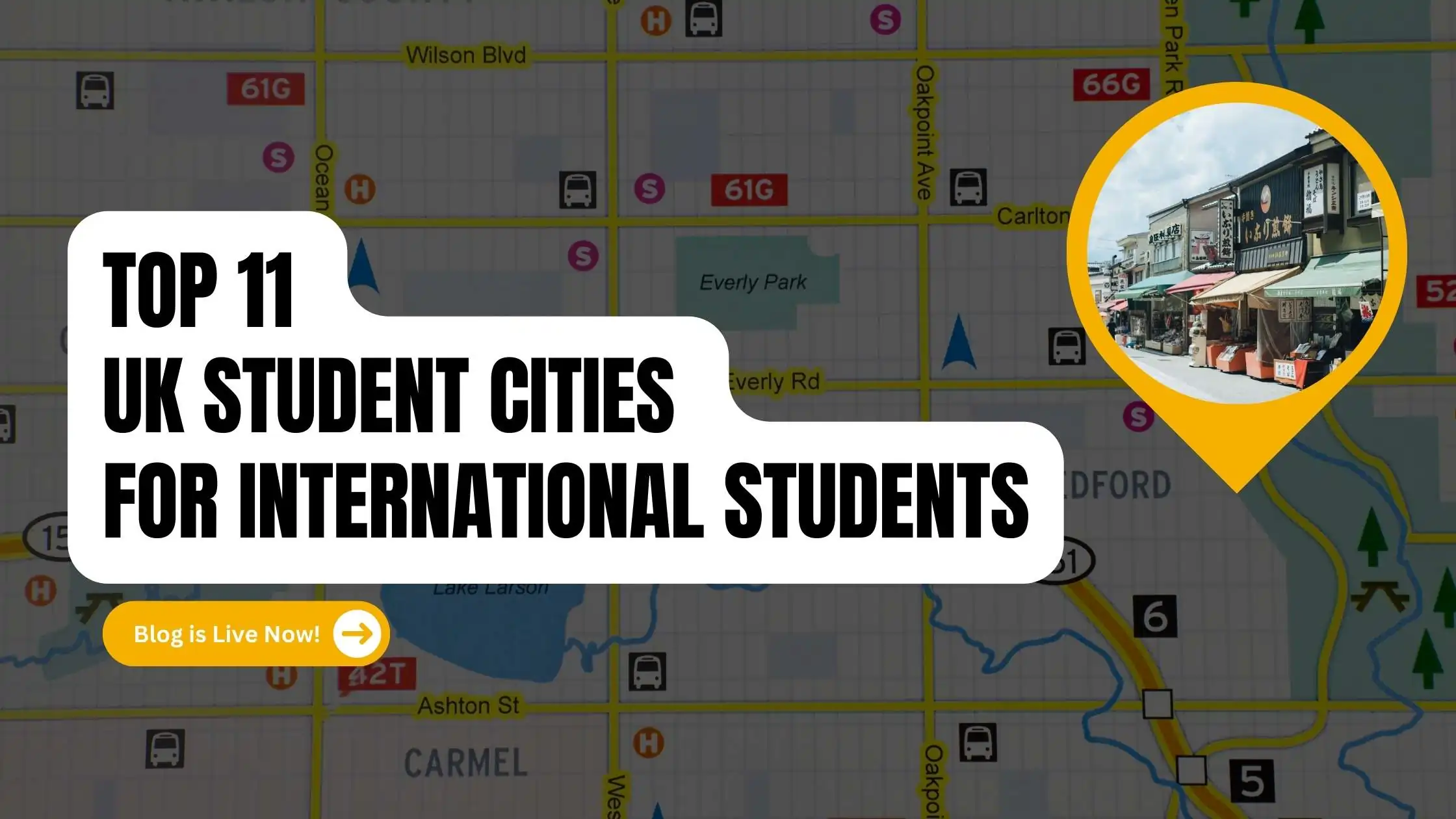 A Map of Top 11 UK Student Cities for International Students
